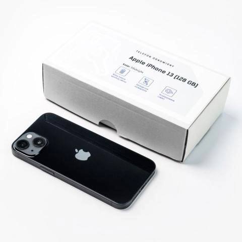 Smartfon Apple iPhone 13 128GB Midnight (Klasa A)
