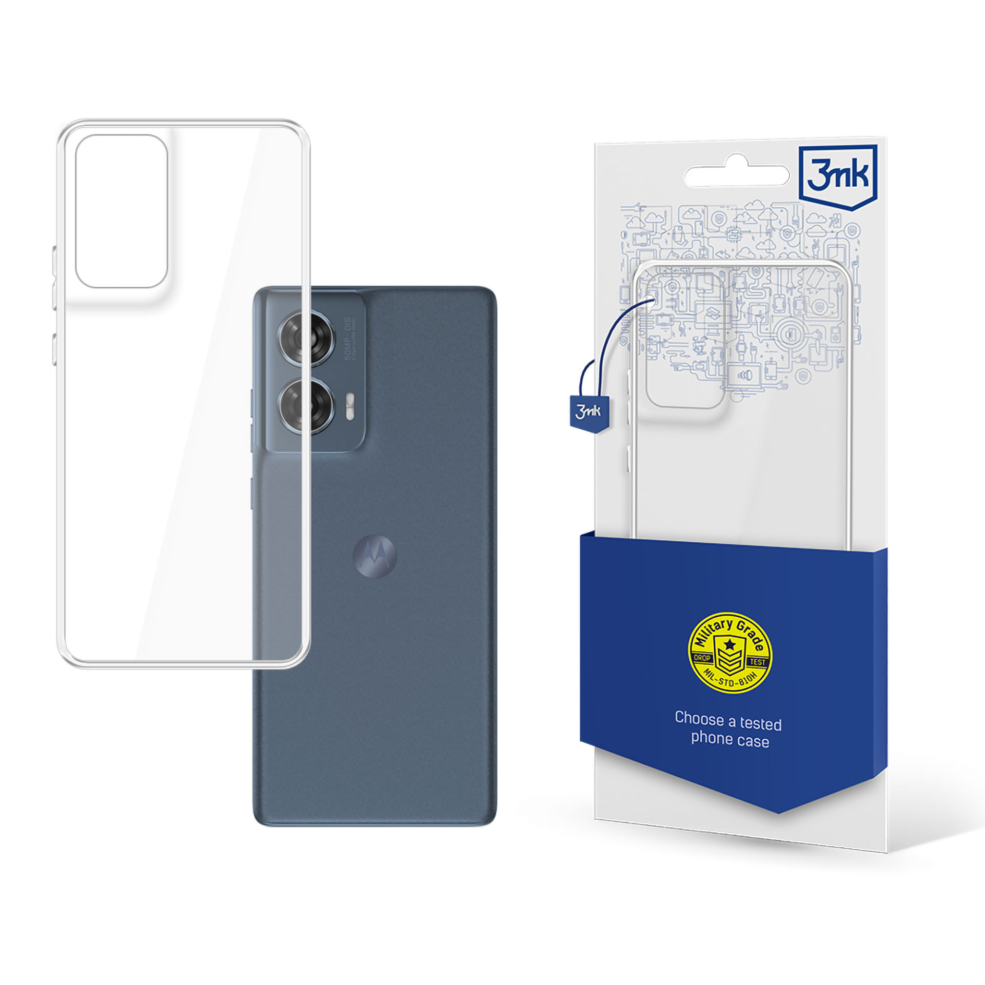 Etui na Motorola Moto Edge 50 Fusion - 3mk Clear Case
