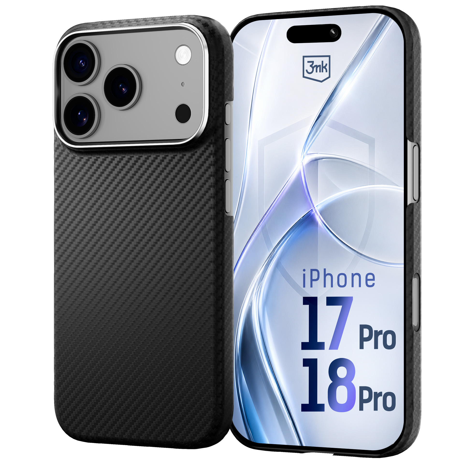 Etui z włókna aramidowego z MagSafe na Apple iPhone 17 Pro/ 18 Pro - 3mk HARDY® Aramid MagCase™