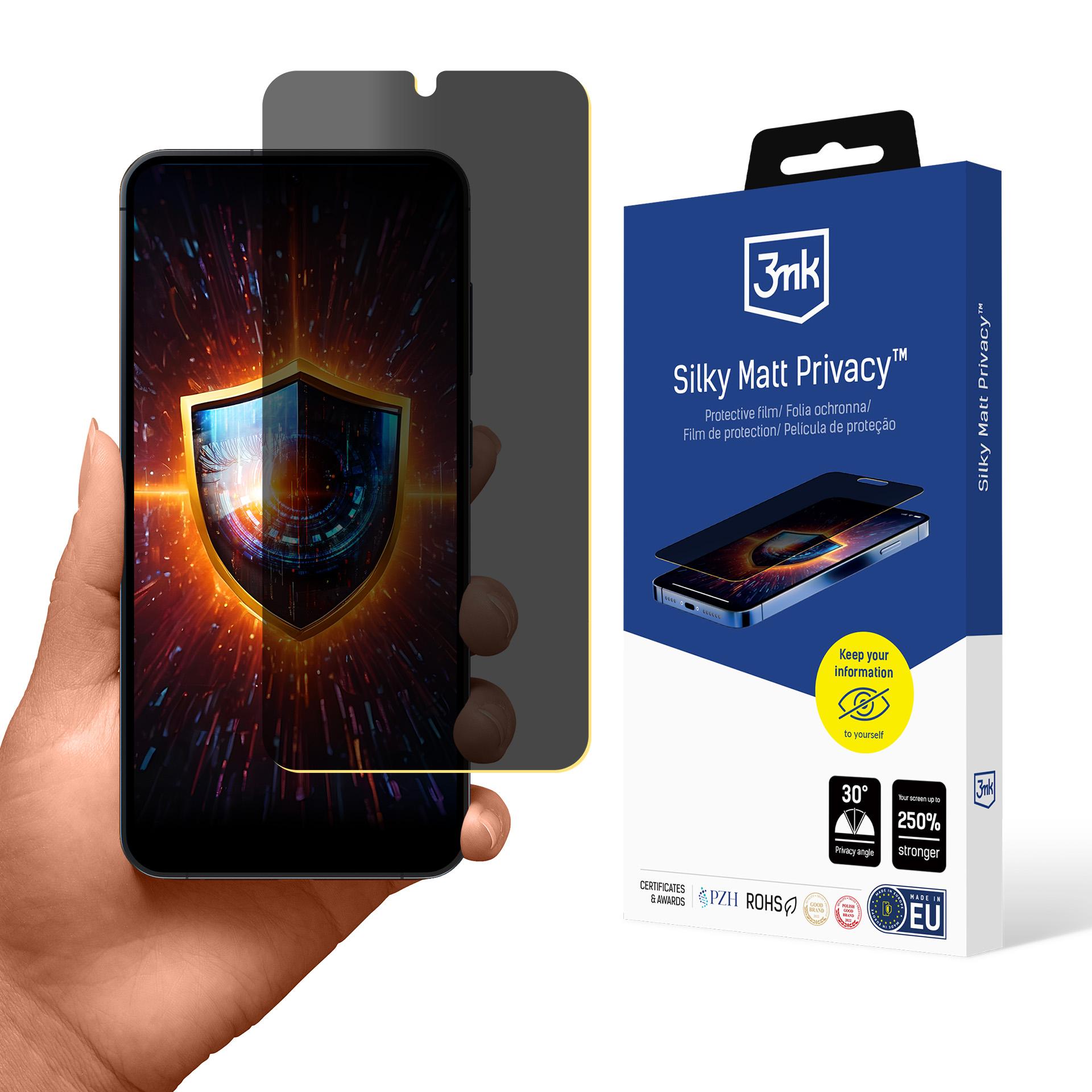 Folia prywatyzująca na Samsung Galaxy S25 - 3mk Silky Matt Privacy