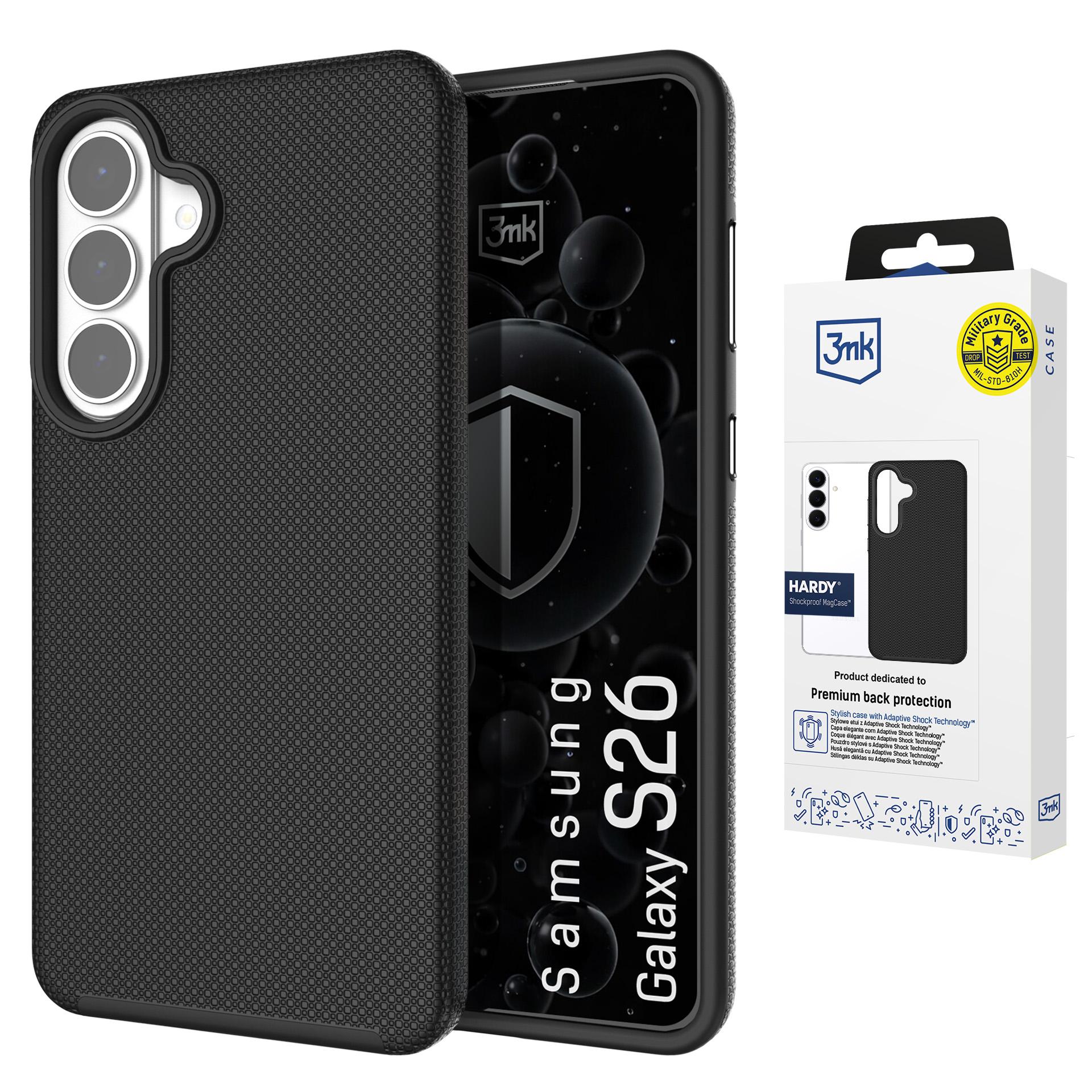 Wzmocnione etui z MagSafe na Samsung Galaxy S26 - 3mk HARDY® Shockproof MagCase™ z AST™