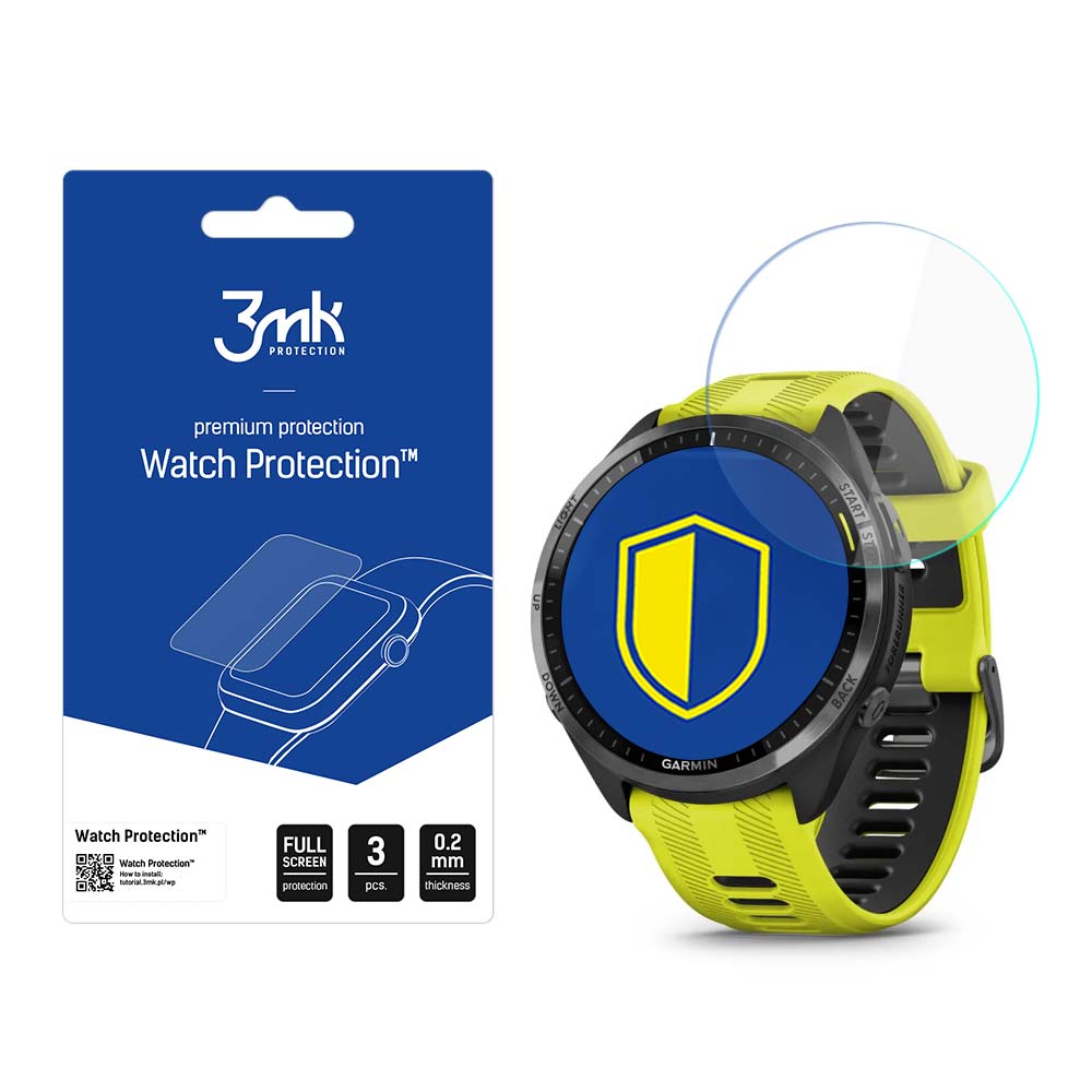 Folia ochronna na ekran smartwatcha Garmin Forerunner 965 - 3mk Watch Protection