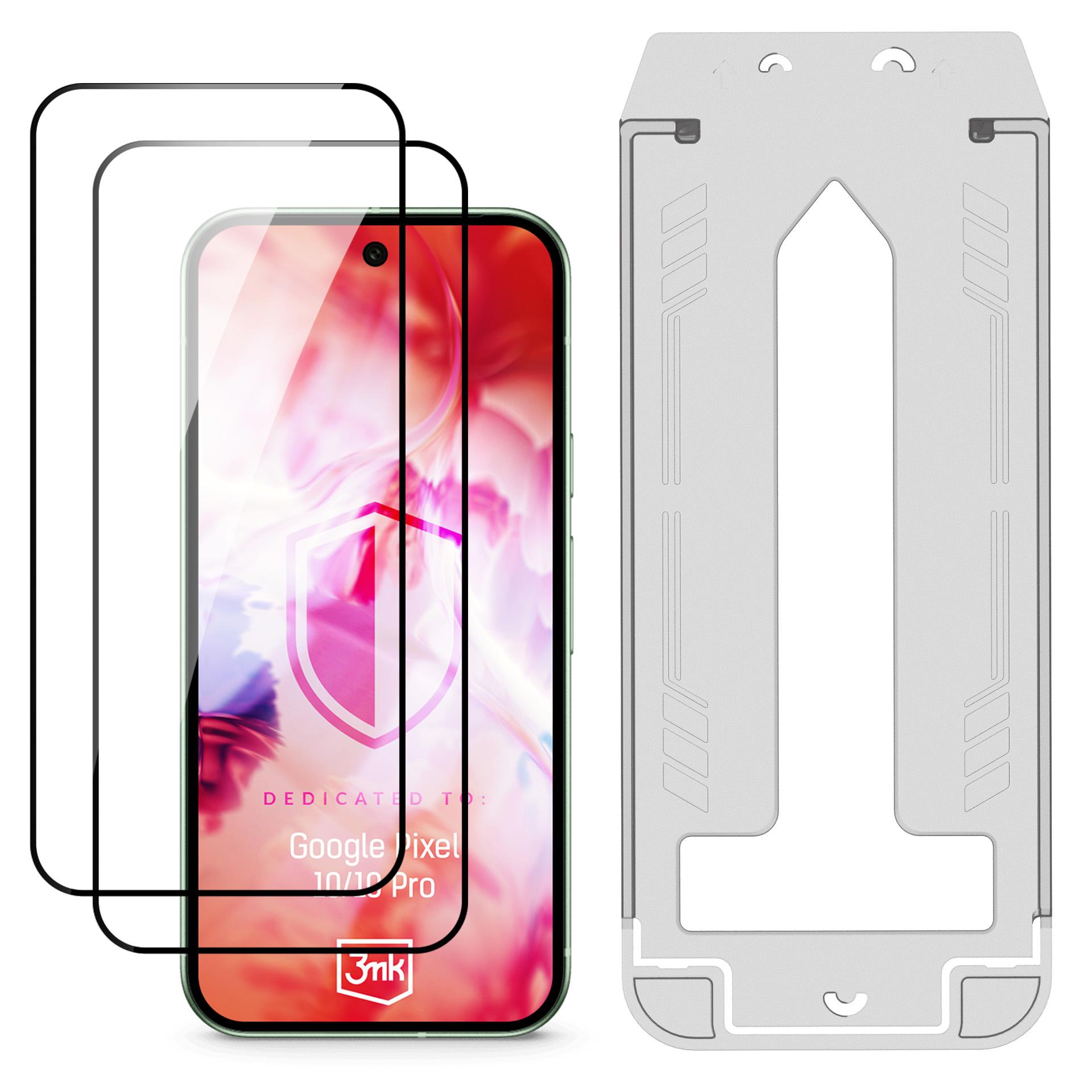2x Szkło hartowane z aplikatorem na Google Pixel 10/ 10 Pro - 3mk HARDY® Hardura 9H™