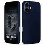 Etui silikonowe na Apple iPhone 17 - 3mk HARDY® Mellow Case™ Dark Blue