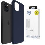 Etui silikonowe na Apple iPhone 15 - 3mk HARDY® Mellow Case™ Dark Blue