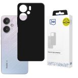 Etui silikonowe na Redmi 13C 5G - 3mk HARDY® Mellow Case™ Black