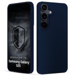 Etui silikonowe na Samsung Galaxy S25 - 3mk HARDY® Mellow Case™ Dark Blue