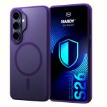 Przydymione etui z MagSafe na Samsung Galaxy S26 - 3mk HARDY® Hazy MagCase™ Purple