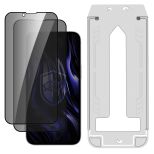 2x Szkło prywatyzujące z aplikatorem na Apple iPhone 13 Pro Max/14 Plus - 3mk Hardy Privzone 9H