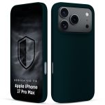 Etui silikonowe na Apple iPhone 17 Pro Max/ 18 Pro Max - 3mk HARDY® Mellow Case™ Dark Green