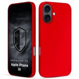 Etui silikonowe na Apple iPhone 16 - 3mk HARDY® Mellow Case™ Red