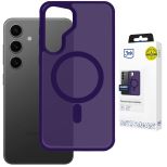 Przydymione etui z MagSafe na Samsung Galaxy S25 - 3mk HARDY® Hazy MagCase™ Purple
