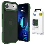 Przydymione etui z MagSafe na Apple iPhone Air - 3mk HARDY® Hazy MagCase™ Green