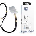 Smycz do smartfona 3mk EasyClip Black (gold)