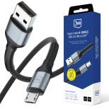 Kabel 1m 12W 5V/2.4A QC 3.0 3mk Hyper Cable N-SERIES USB-A to Micro 12W™ Black