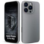 Etui silikonowe z MagSafe na Apple iPhone 16 Pro Max - 3mk HARDY® Mellow MagCase™ Natural Titanium