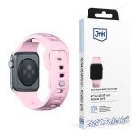 Pasek na Apple Watch 42/44/45/46/49 mm Powder Pink (big) - 3mk Silicone Watch Strap