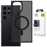 Przydymione etui z MagSafe na Samsung Galaxy S24 Ultra - 3mk HARDY® Hazy MagCase™ Black
