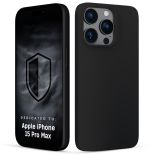 Etui silikonowe z MagSafe na Apple iPhone 15 Pro Max - 3mk HARDY® Mellow MagCase™ Black