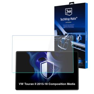 Matowa folia ochronna na ekran nawigacji do VW Touran II 2015-18 Composition Media - 3mk TechWrap Matte™ Center Display