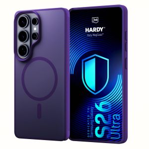 Przydymione etui z MagSafe na Samsung Galaxy S26 Ultra - 3mk HARDY® Hazy MagCase™ Purple
