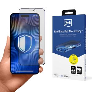 Matowe szkło hartowane na Apple iPhone 14 Pro Max - 3mk Hardglass Matt Max Privacy