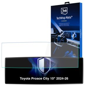 Matowa folia ochronna na ekran zegarów do Toyota Proace City 10" (2024 - 2026) - 3mk TechWrap Matte Cluster™