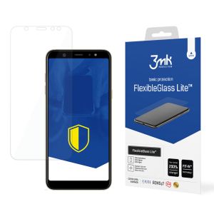 Niepękające szkło hybrydowe na Samsung Galaxy A6 Plus - 3mk FlexibleGlass Lite