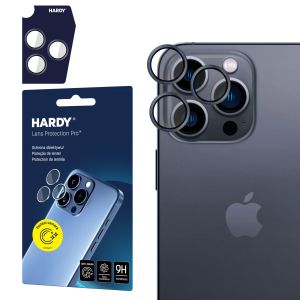 Ochrona obiektywu na Apple iPhone 15 Pro - 3mk HARDY Lens Protection Pro Black