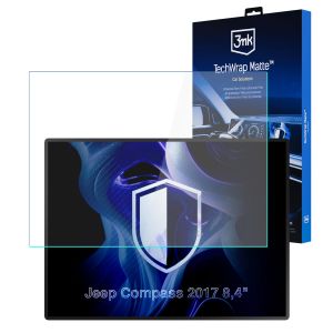 Matowa folia ochronna na ekran nawigacji do Jeep Compass 2017 8,4" - 3mk TechWrap Matte™ Center Display