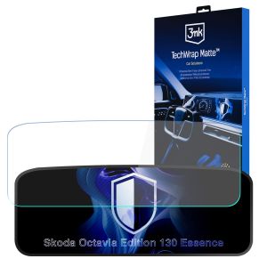 Matowa folia ochronna na ekran nawigacji do Skoda Octavia Edition 130 Essence (2024 - 2025) - 3mk TechWrap Matte™ Center Display