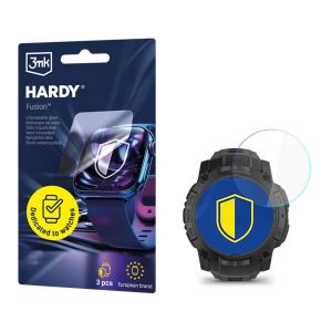 Szkło hybrydowe na smartwatch Garmin Instinct 3 Tactical Edition 50mm - 3mk HARDY® Fusion Watch Protection™