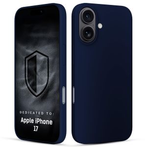 Etui silikonowe na Apple iPhone 17 - 3mk HARDY® Mellow Case™ Dark Blue