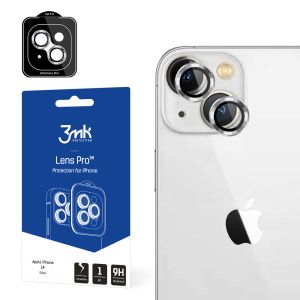 Szkło hartowane na obiektyw aparatu do Apple iPhone 14 - 3mk Lens Protection Pro Silver