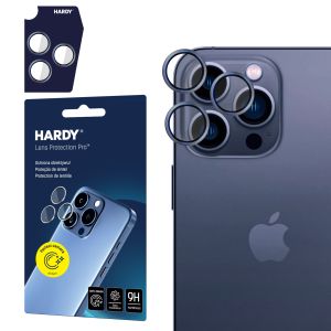 Ochrona obiektywu na Apple iPhone 15 Pro - HARDY Lens Protection Pro Blue