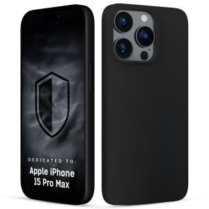 Etui silikonowe na Apple iPhone 15 Pro Max - 3mk HARDY® Mellow Case™ Black