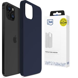 Etui silikonowe na Apple iPhone 15 - 3mk HARDY® Mellow Case™ Dark Blue