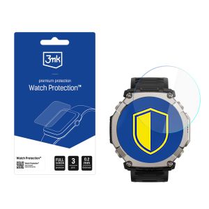 Szkło ochronne na ekran smartwatcha Amazfit T-Rex Ultra 2  - 3mk Watch Protection