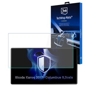 Matowa folia ochronna na ekran nawigacji do Skoda Karoq Columbus 2017- - 3mk TechWrap Matte™ Center Display