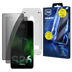 2x Szkło prywatyzujące z aplikatorem na Samsung Galaxy S26 Ultra - 3mk Hardy Privzone 9H