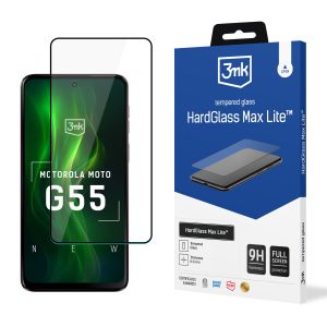 Szkło hartowane na Motorola Moto G55 5G - 3mk HardGlass Max Lite