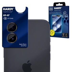 Szkło szafirowe na obiektyw Apple iPhone 16 / 16 Plus / 17 - 3mk HARDY® Sapphire Lens™