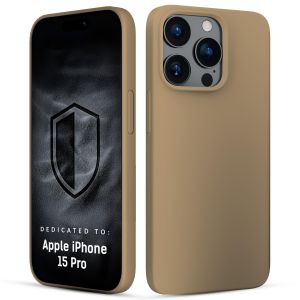 Etui silikonowe z MagSafe na Apple iPhone 15 Pro - 3mk HARDY® Mellow MagCase™ Gold