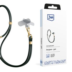 Smycz do smartfona 3mk EasyClip Elite Evergreen (gold)