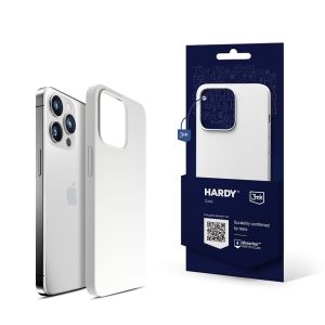 Etui na Apple iPhone 13 Pro Max - 3mk Hardy Silicone MagCase Silver-White