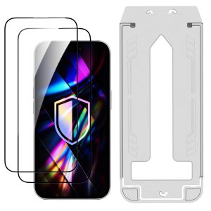 2x Szkło hartowane z aplikatorem na Apple iPhone 15 Plus/16 Plus - 3mk HARDY® Hardura 9H™