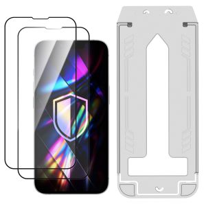 2x Szkło hartowane z aplikatorem na Apple iPhone 13/13 Pro/14/16E/17E - 3mk HARDY® Hardura 9H™