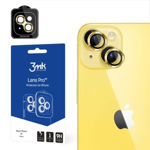 Szkło hartowane na obiektyw aparatu do Apple iPhone 14 - 3mk Lens Protection Pro Yellow