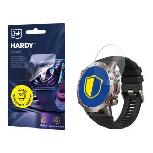Szkło hybrydowe na smartwatch Amazfit Falcon - 3mk HARDY® Fusion Watch Protection™