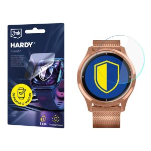 Szkło hybrydowe na smartwatch Garmin Vivomove Luxe - 3mk HARDY® Fusion Watch Protection™